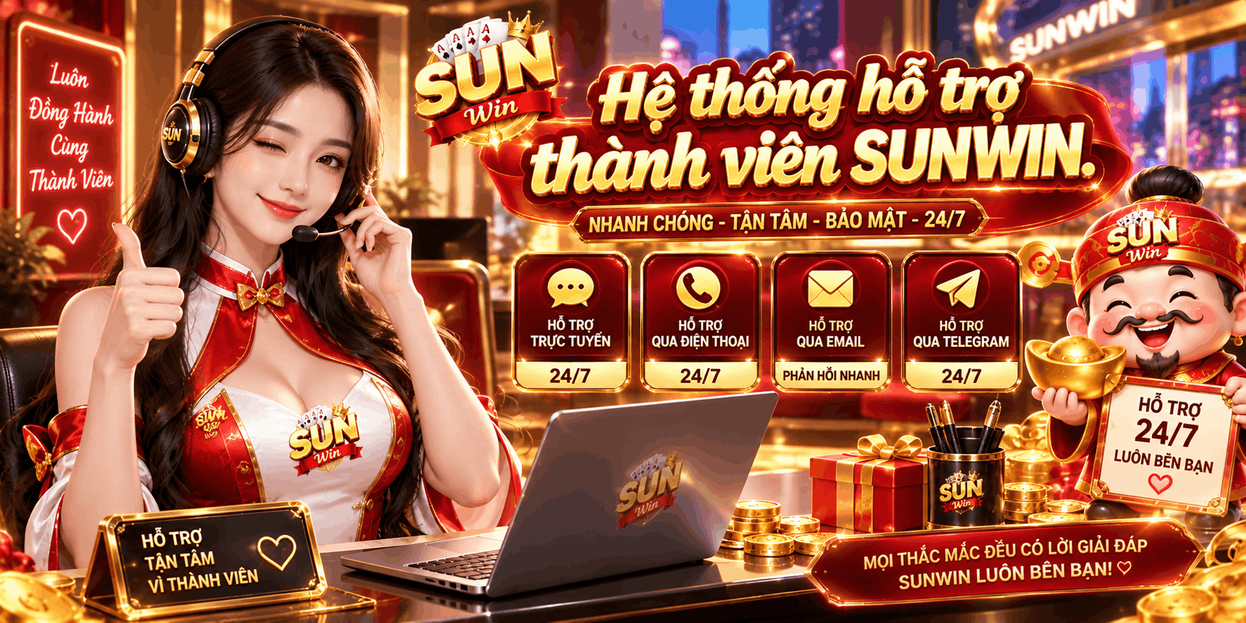 Hệ thống hỗ trợ thành viên SUNWIN.