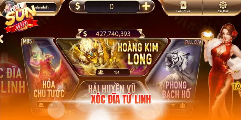 Xóc đĩa Tứ Linh